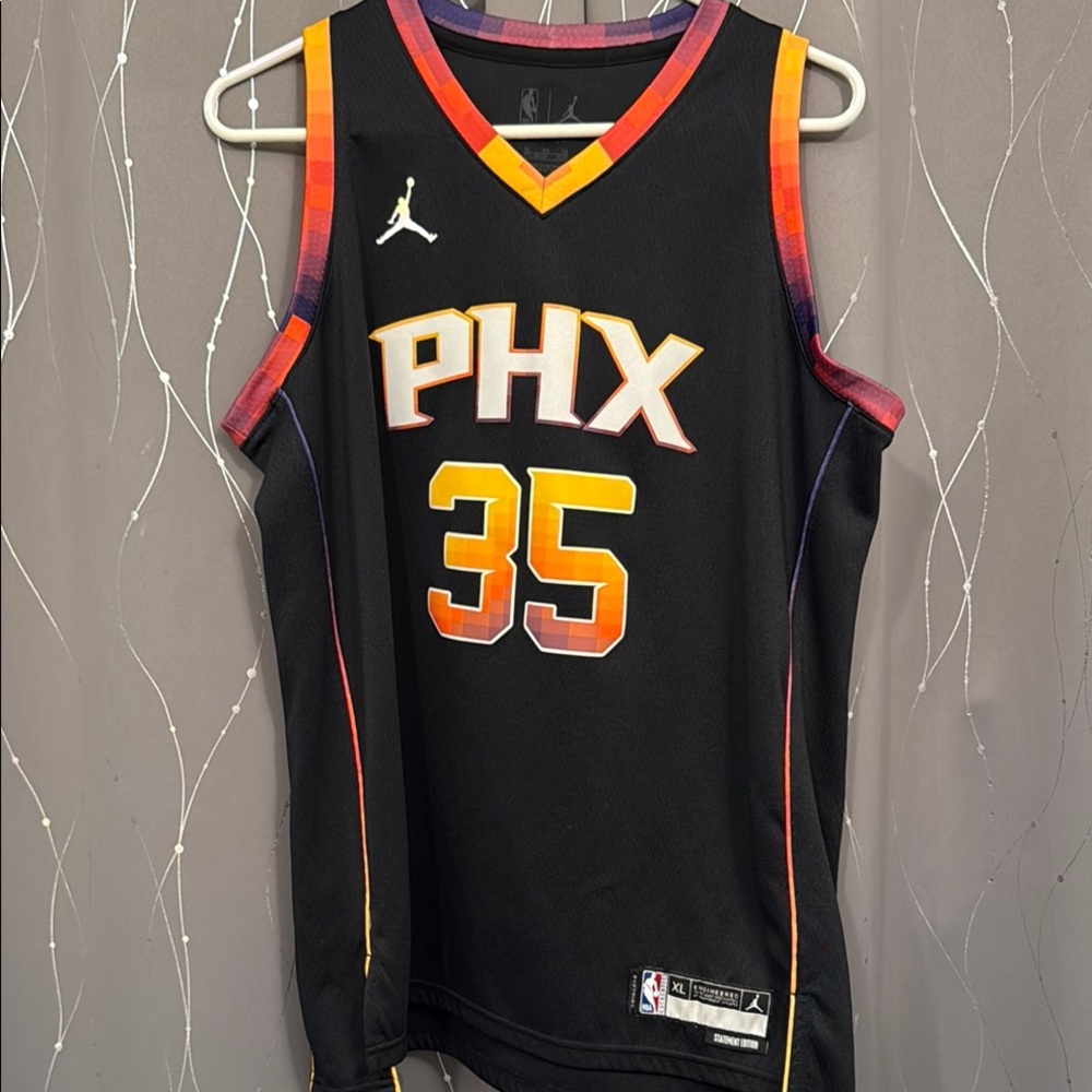 Black PHX Basketball Jersey Kevin Durant size Y XL